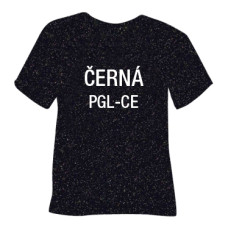 Glitrová hrubá nažehlovací fólie POLI-TAPE Craft - černá Glitrová hrubá nažehlovací fólie POLI-TAPE Craft - černá