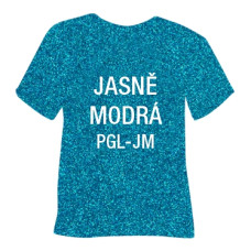 Glitrová hrubá nažehlovací fólie POLI-TAPE Craft - jasně modrá Glitrová hrubá nažehlovací fólie POLI-TAPE Craft - jasně modrá