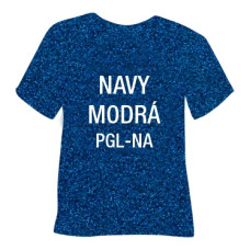 Glitrová hrubá nažehlovací fólie POLI-TAPE Craft - navy modrá Glitrová hrubá nažehlovací fólie POLI-TAPE Craft - navy modrá