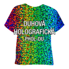 Duhová holografická hladká nažehlovací fólie POLI-TAPE Craft Duhová holografická hladká nažehlovací fólie POLI-TAPE Craft