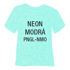 Neonová glitrová hrubá nažehlovací fólie POLI-TAPE Craft - modrá Neonová glitrová hrubá nažehlovací fólie POLI-TAPE Craft - modrá