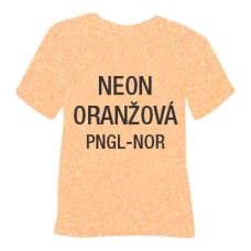Neonová glitrová hrubá nažehlovací fólie POLI-TAPE Craft - oranžová Neonová glitrová hrubá nažehlovací fólie POLI-TAPE Craft - oranžová