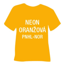 Neonová matná hladká nažehlovací fólie POLI-TAPE Craft - oranžová