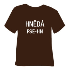 Semišová hrubá nažehlovací fólie POLI-TAPE Craft - hnědá