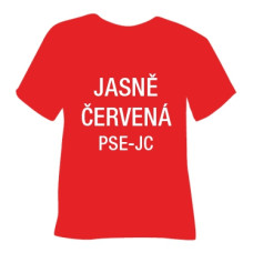 Semišová hrubá nažehlovací fólie POLI-TAPE Craft - jasně červená