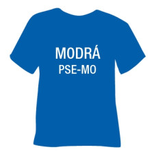 Semišová hrubá nažehlovací fólie POLI-TAPE Craft - modrá