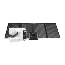 Domácí šicí stroj s fotovoltaikou ALPHA BLACK&WHITE SET Domácí šicí stroj s fotovoltaikou ALPHA BLACK&WHITE SET