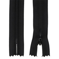 Zip spirálový skrytý 3 mm, 30 cm, nedělitelný, jezdec dekorativní - 332 Zip spirálový skrytý 3 mm, 30 cm, nedělitelný, jezdec dekorativní - 332